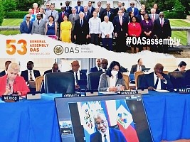 HAÏTI -FLASH: L'OEA APPROUVE UNE RÉSOLUTION POUR LE RÉTABLISSEMENT IMMÉDIAT DE LA SÉCURITÉ EN HAÏTI .